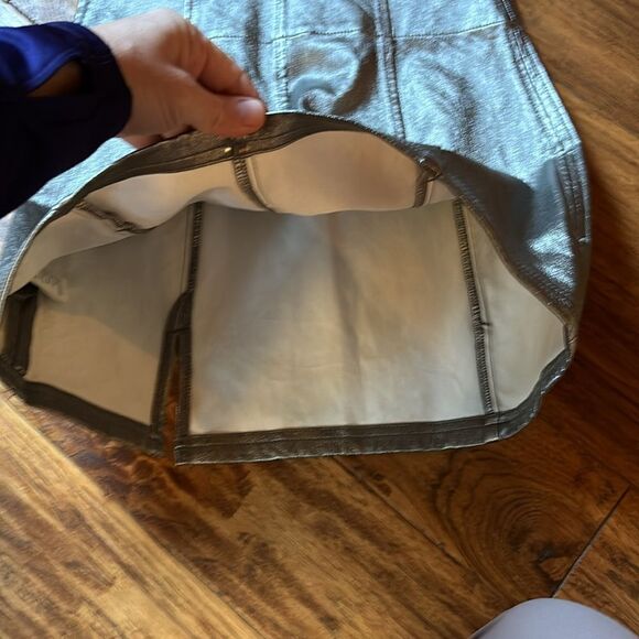 Free People Silver metallic skirt size 10 - Picture 10 of 16